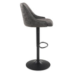 Divanetto moderno in pelle a 2 posti con base in acciaio inossidabile spazzolato color oro | 142 cm