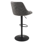 Divanetto moderno in pelle a 2 posti con base in acciaio inossidabile spazzolato color oro | 142 cm