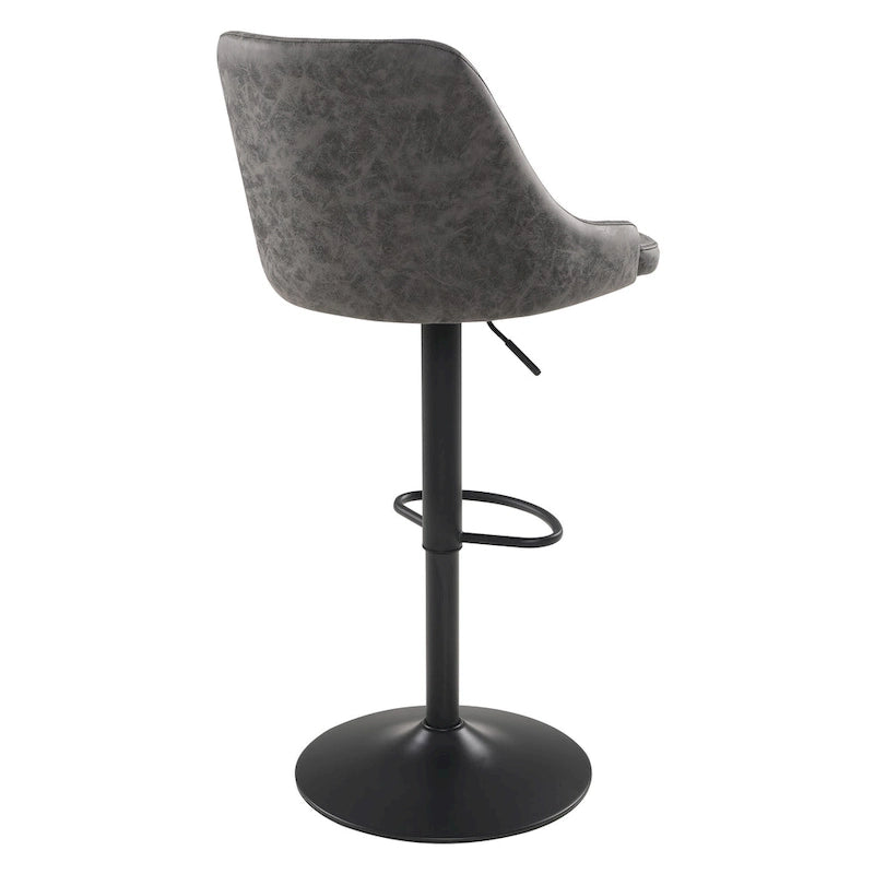 Divanetto moderno in pelle a 2 posti con base in acciaio inossidabile spazzolato color oro | 142 cm