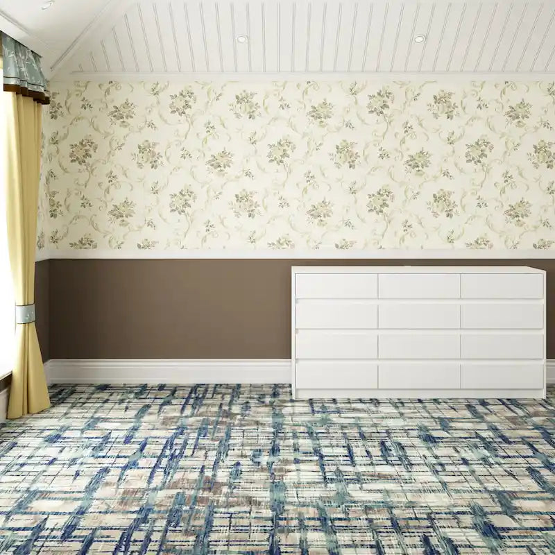 Comò a 12 cassetti per camera da letto con cassetti profondi, grande cassettiera in legno da pavimento