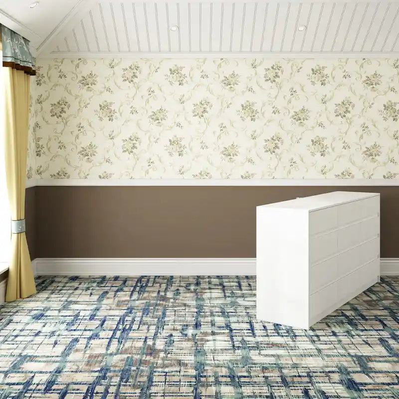 Comò a 12 cassetti per camera da letto con cassetti profondi, grande cassettiera in legno da pavimento