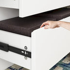 Comò a 12 cassetti per camera da letto con cassetti profondi, grande cassettiera in legno da pavimento