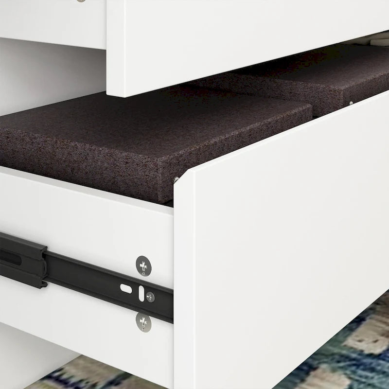 Comò a 12 cassetti per camera da letto con cassetti profondi, grande cassettiera in legno da pavimento