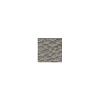 Divano con braccioli arrotolati e finiture a borchie | Rivestimento in finta pelle scamosciata grigio acciaio | 231 cm L x 96,5 cm P