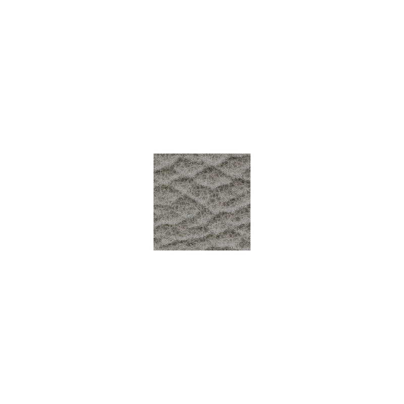 Divano con braccioli arrotolati e finiture a borchie | Rivestimento in finta pelle scamosciata grigio acciaio | 231 cm L x 96,5 cm P
