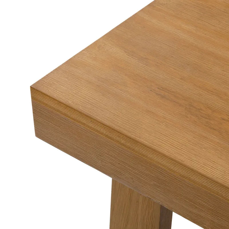 Set da pranzo tradizionale di 9 pezzi | Tavolo allungabile | Sedie in similpelle | Ciliegio marrone