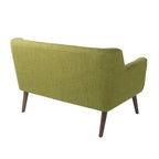 Divanetto in Tessuto con Schienale Trapuntato Stile Mid-Century | 2 Posti | Stile Moderno per Soggiorno