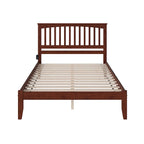 Letto matrimoniale Mission King in noce