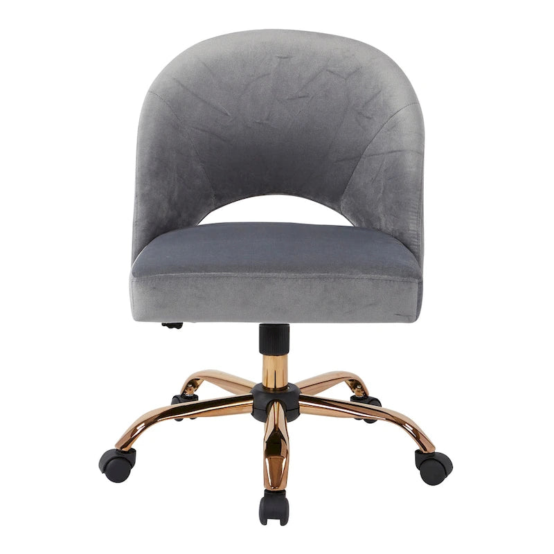 Sedia da ufficio ergonomica imbottita | Altezza regolabile | Stile moderno | Uso casa e ufficio