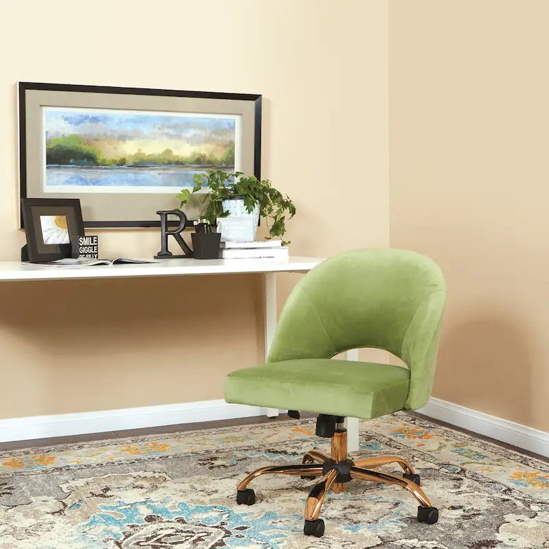 Sedia da ufficio ergonomica imbottita | Altezza regolabile | Stile moderno | Uso casa e ufficio