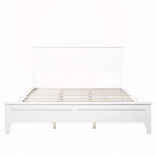 Letto a piattaforma matrimoniale in legno massello