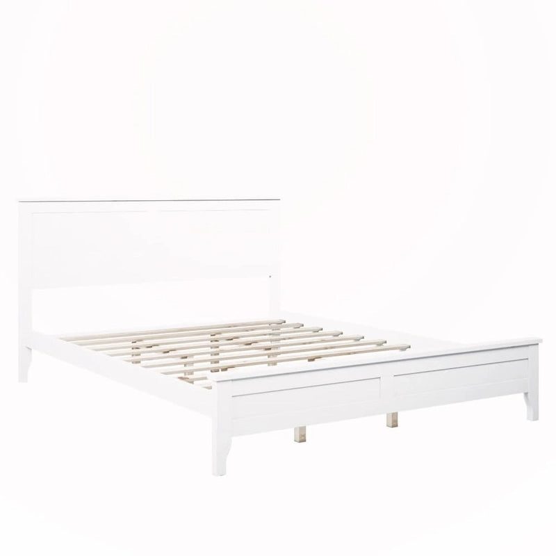 Letto a piattaforma matrimoniale in legno massello