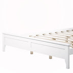 Letto a piattaforma matrimoniale in legno massello