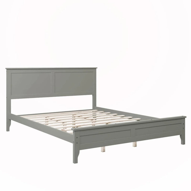 Letto a piattaforma matrimoniale in legno massello