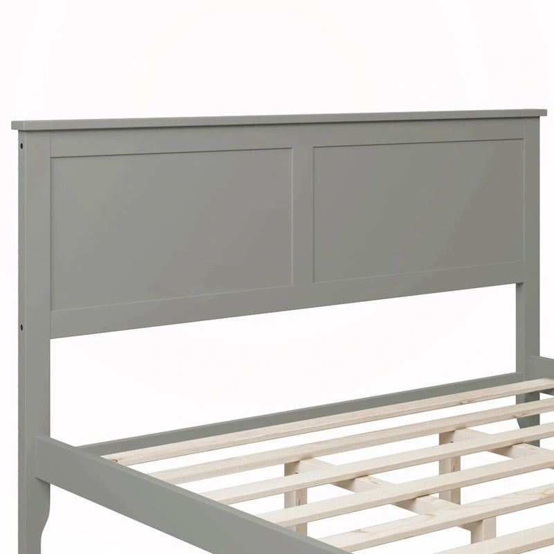Letto a piattaforma matrimoniale in legno massello