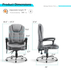 Sedia da Ufficio Ergonomica con Massaggio a 7 Punti e Calore | Reclinabile a 135° | Capacità 158 kg