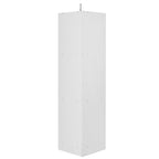 Mobiletto angolare alto per bagno | Ripiani regolabili | MDF | 38x38x155 cm