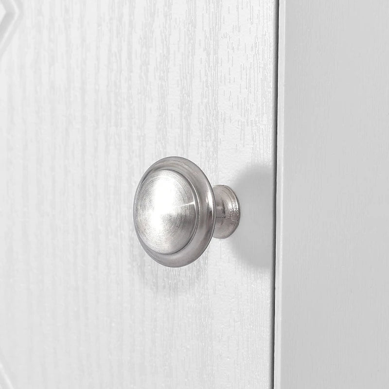 Mobiletto angolare alto per bagno | Ripiani regolabili | MDF | 38x38x155 cm