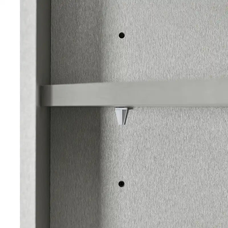 Mobiletto angolare alto per bagno | Ripiani regolabili | MDF | 38x38x155 cm