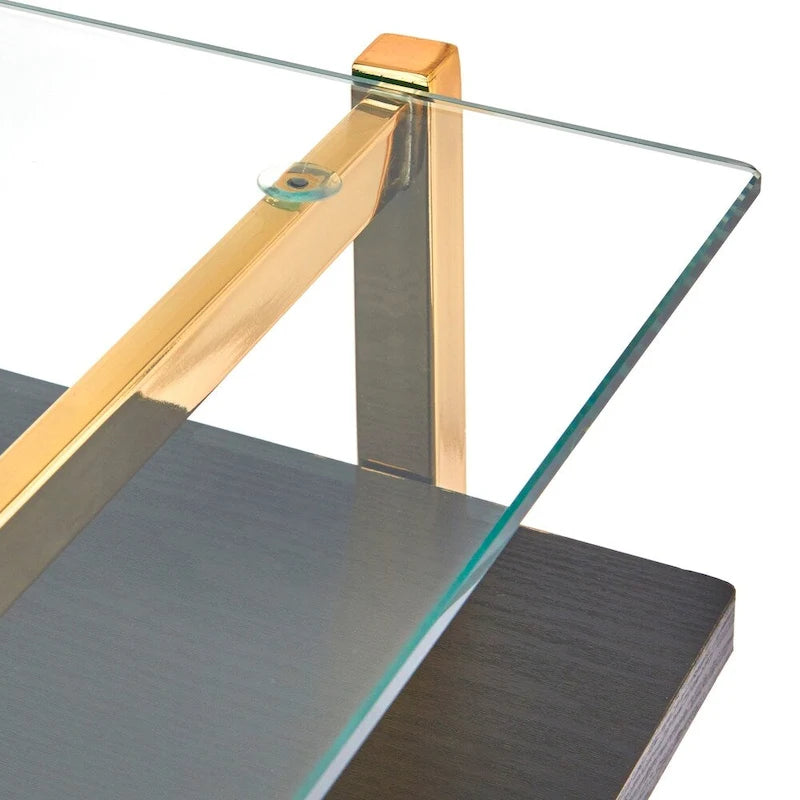 Scrivania con piano in vetro in stile Mid-Century Modern | Stile minimalista per l'home office
