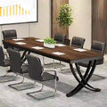 Tavolo da conferenza da 2 metri per 6-8 persone, Tavolo rettangolare da seminario lungo 198 cm