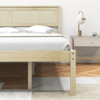 Struttura letto in legno con testiera e doghe di supporto