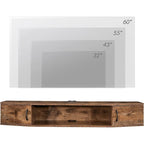 Console TV/Media Flottante a Parete e Mobiletto Scrivania | Gestione Cavi | Moderno