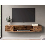 Console TV/Media Flottante a Parete e Mobiletto Scrivania | Gestione Cavi | Moderno