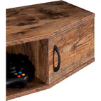 Console TV/Media Flottante a Parete e Mobiletto Scrivania | Gestione Cavi | Moderno
