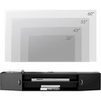 Console TV/Media Flottante a Parete e Mobiletto Scrivania | Gestione Cavi | Moderno
