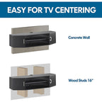 Console TV/Media Flottante a Parete e Mobiletto Scrivania | Gestione Cavi | Moderno