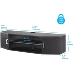Console TV/Media Flottante a Parete e Mobiletto Scrivania | Gestione Cavi | Moderno