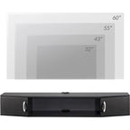 Console TV/Media Flottante a Parete e Mobiletto Scrivania | Gestione Cavi | Moderno