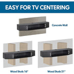 Console TV/Media Flottante a Parete e Mobiletto Scrivania | Gestione Cavi | Moderno