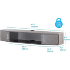 Console TV/Media Flottante a Parete e Mobiletto Scrivania | Gestione Cavi | Moderno