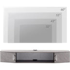 Console TV/Media Flottante a Parete e Mobiletto Scrivania | Gestione Cavi | Moderno