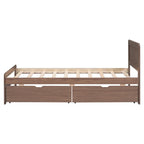 Struttura letto a piattaforma in legno dal design moderno con letto estraibile