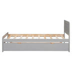 Struttura letto a piattaforma in legno dal design moderno con letto estraibile