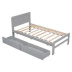 Struttura letto a piattaforma in legno dal design moderno con letto estraibile