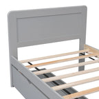 Struttura letto a piattaforma in legno dal design moderno con letto estraibile