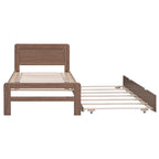Struttura letto a piattaforma in legno dal design moderno con letto estraibile