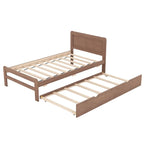 Struttura letto a piattaforma in legno dal design moderno con letto estraibile