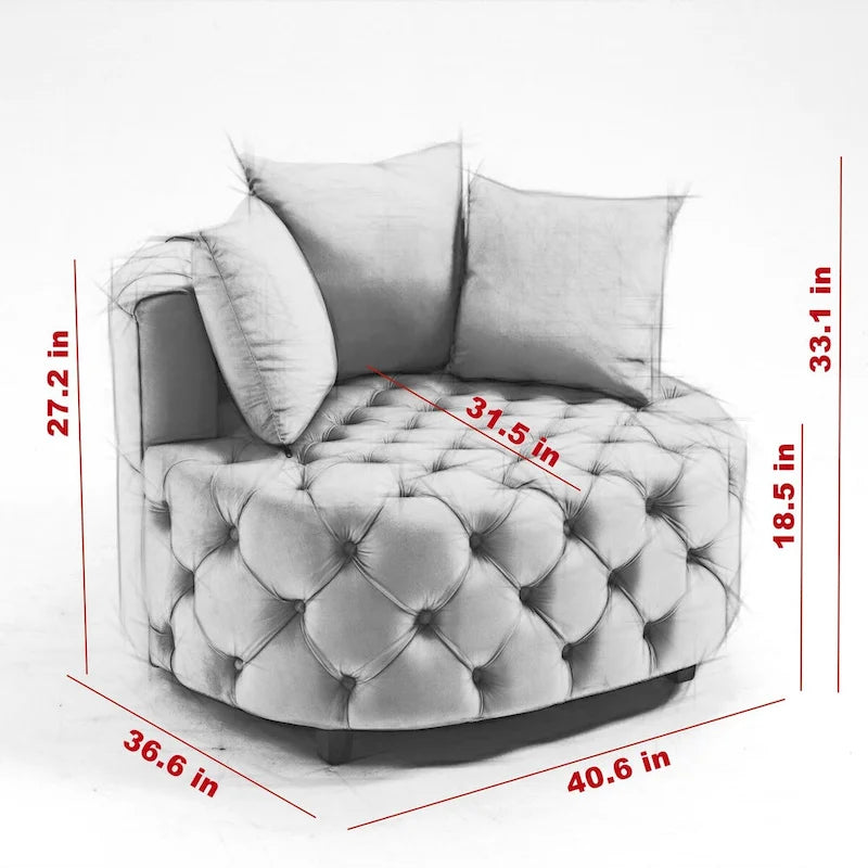 Poltrona di design / Poltrona classica a botte per soggiorno / Poltrona moderna per il tempo libero