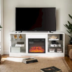 Mobile porta TV da 58" con camino da 18", luci a LED, presa USB - 58"L*15.5"P*24.4"H