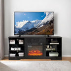 Mobile porta TV da 58" con camino da 18", luci a LED, presa USB - 58"L*15.5"P*24.4"H