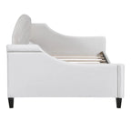 Letto a giorno matrimoniale moderno di lusso capitonné con bottoni, design multifunzionale, non richiede rete a molle