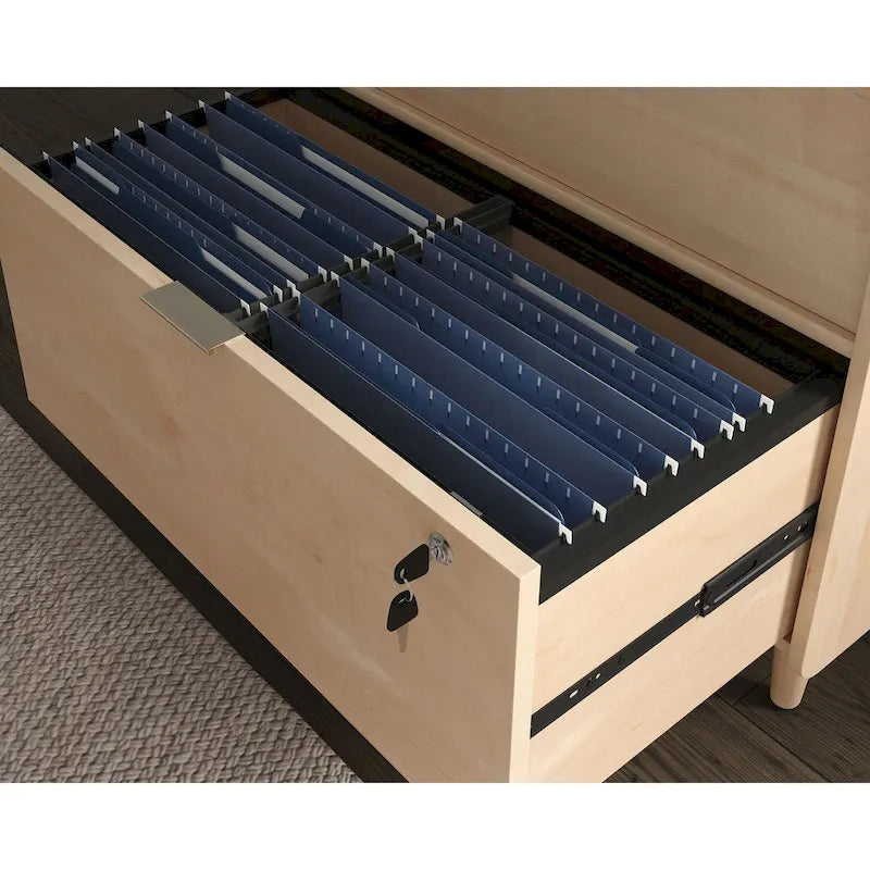 Classificatore laterale a 2 cassetti | Soluzione tradizionale per l'ufficio | Compatibile con documenti formato Letter e Legal