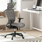 Sedia da Ufficio Ergonomica in Rete | Poggiatesta e Supporto Lombare Regolabili | Girevole a 360° | 100 kg