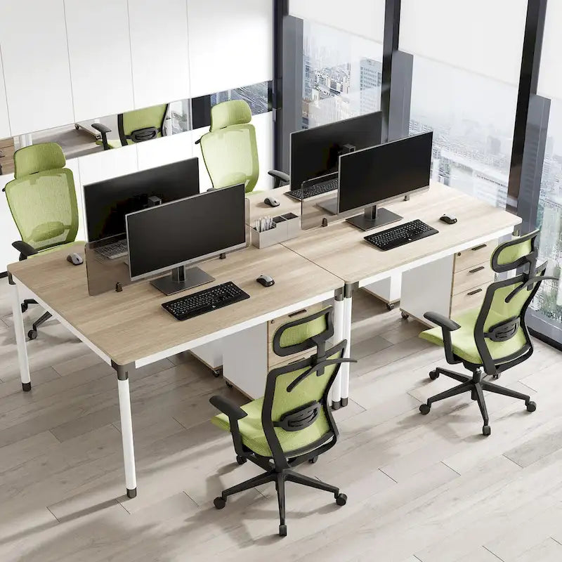 Sedia da Ufficio Ergonomica in Rete | Poggiatesta e Supporto Lombare Regolabili | Girevole a 360° | 100 kg