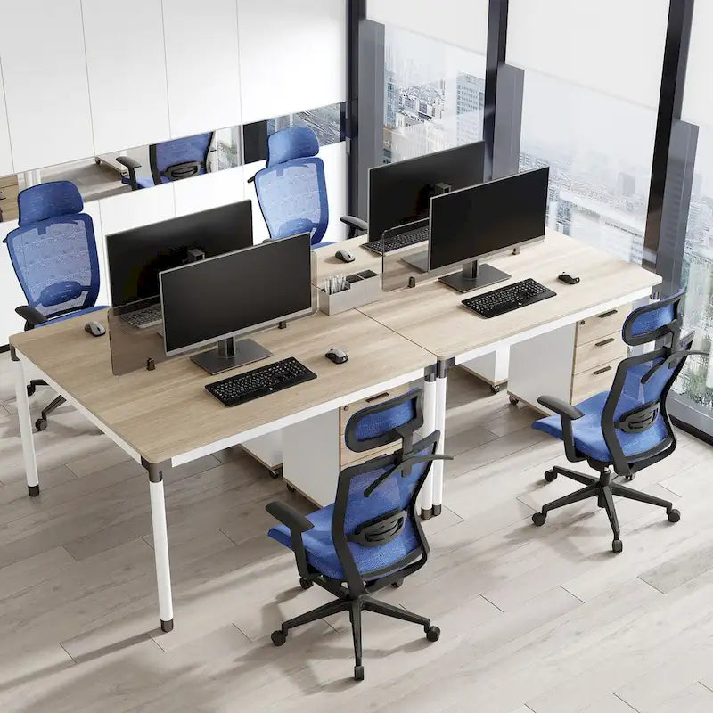Sedia da Ufficio Ergonomica in Rete | Poggiatesta e Supporto Lombare Regolabili | Girevole a 360° | 100 kg
